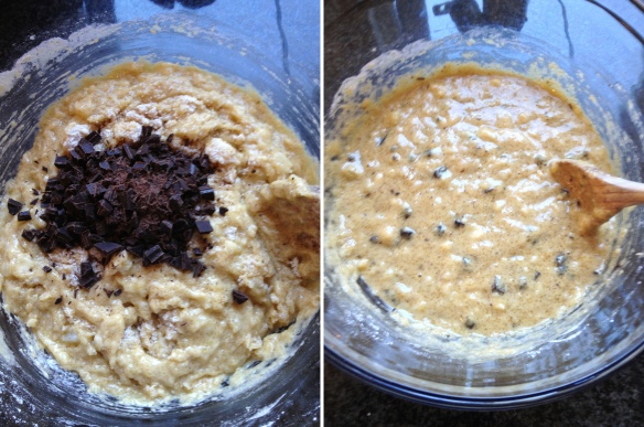 Banana Bread Mixture with Chocolate chips